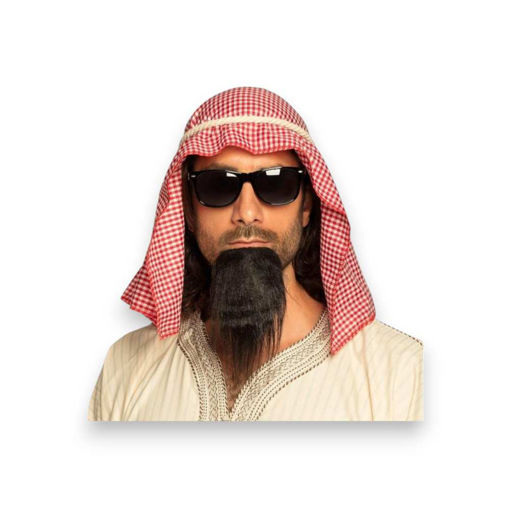 Picture of ARAB LEADER / SHEIK SET (SCARF, ROPE, GLASSES, BEARD)